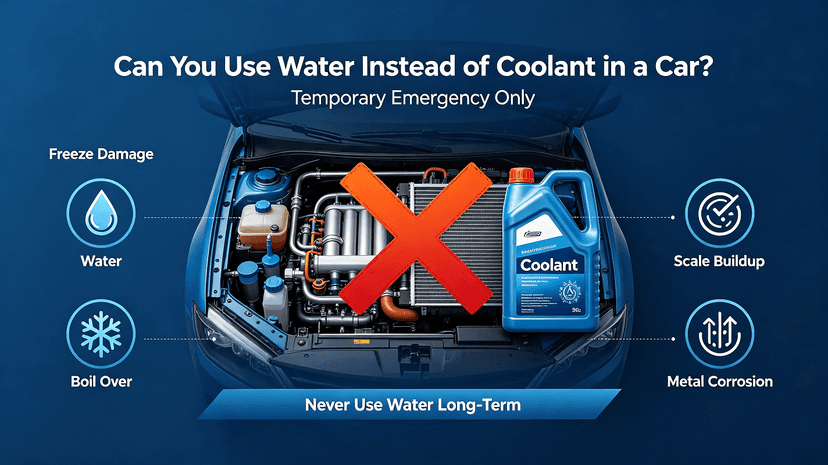 can-you-use-water-instead-of-coolant-in-a-car