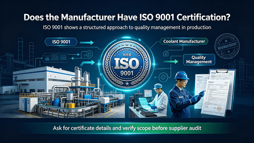 does-the-manufacturer-have-iso-9001-certification
